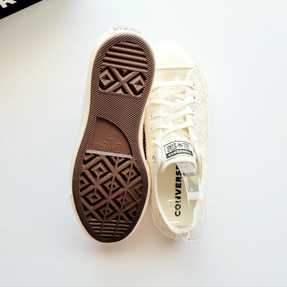 Converse CTAS Lift Ox Vintage White Egret Women's 10.5 - Picture 6 of 7